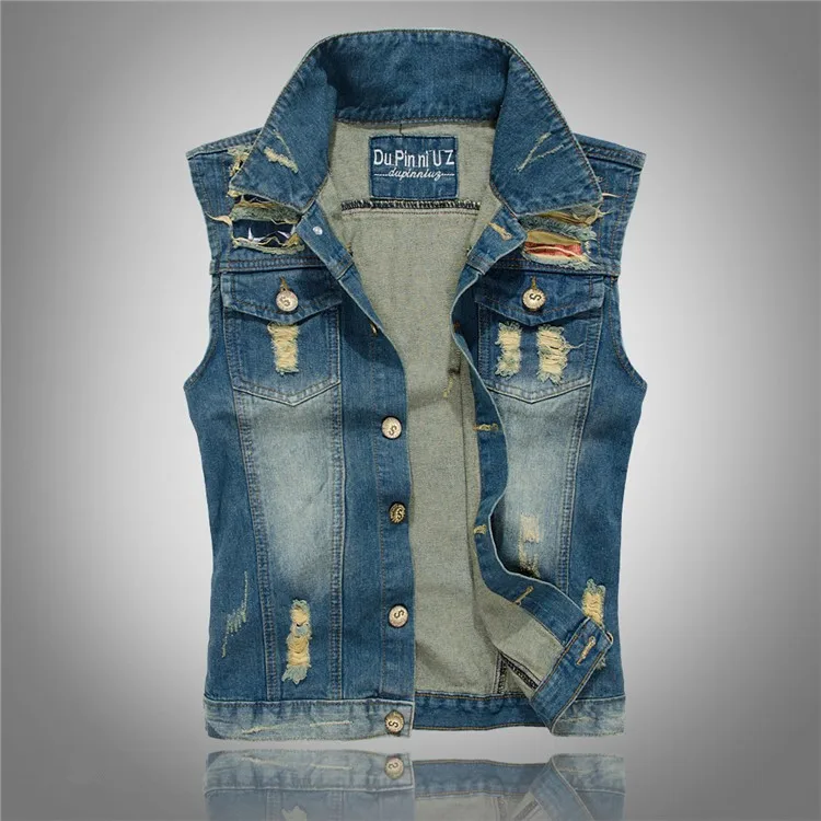vest and jeans mens fashion