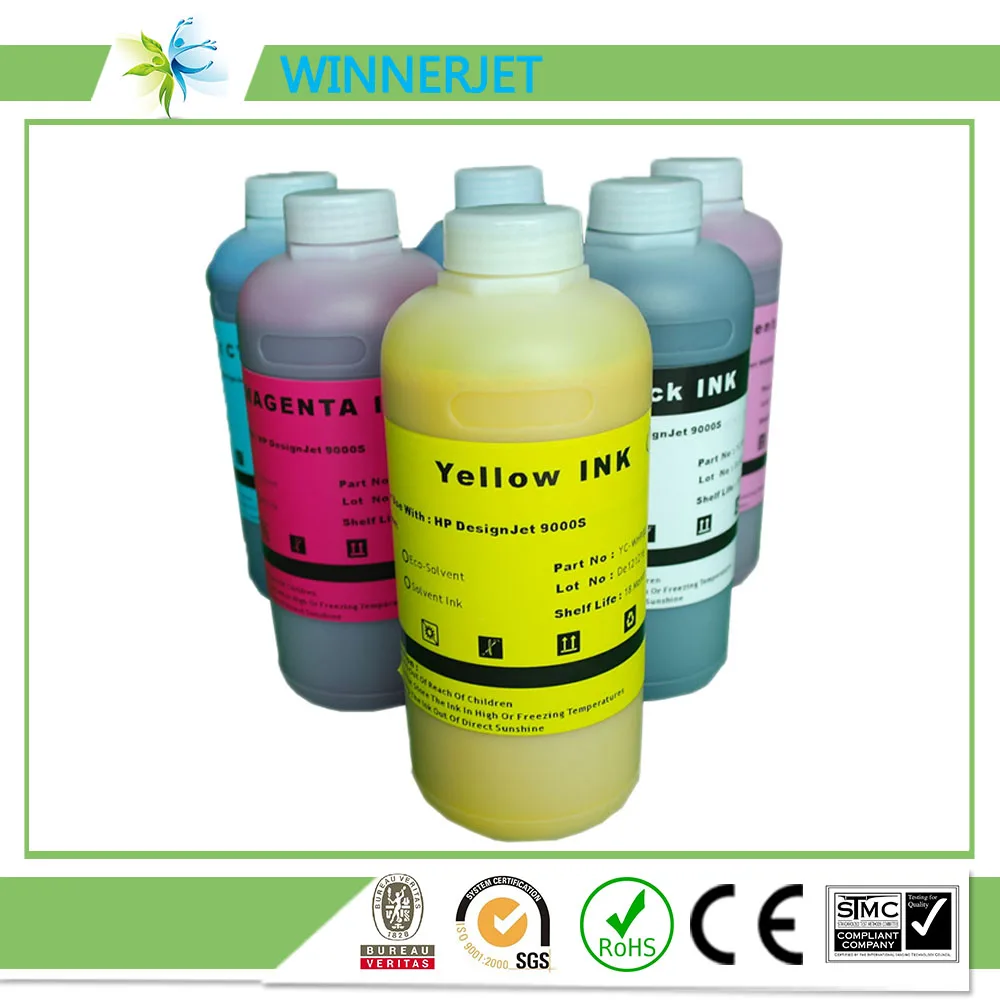 1liter*6colors water based pigment ink for HP 790 ink cartridge, refill