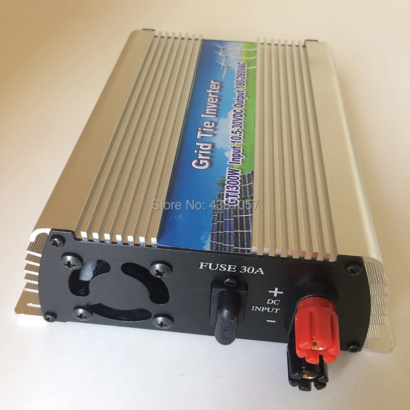 

GTI-300W On-grid Solar Power Inverter with Pure Sine wave DC 10.5-28V to AC110/220V 50/60HZ grid tie inverter
