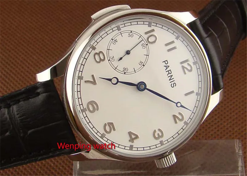 

Stainless Steel Case 44mm Parnis 6497 Hand winding Movement Men Watch W1062