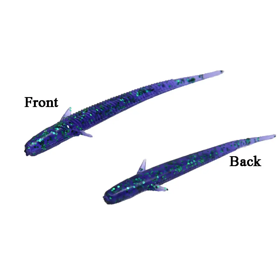 15 шт. в пакете, 5 см, 0,35 г, маленькие рыбы, Мягкая приманка, кремнеземный червь, воблер, земляной червь для джеркбейта