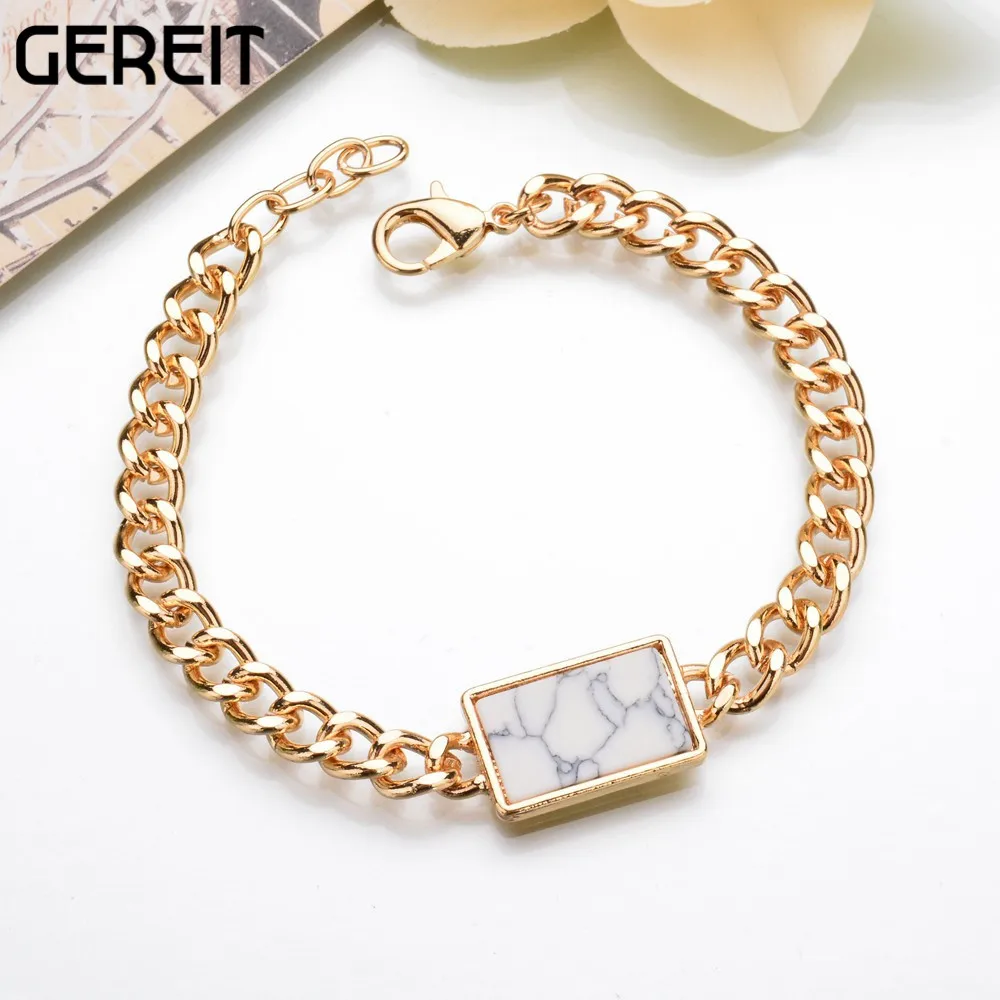 Luxury Elegant Male Gold Jewelry Trendy Hand Catenary Link Bracelet