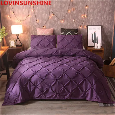LOVINSUNSHINE, роскошный комплект постельного белья, одеяла, комплекты постельного белья, белый King, пододеяльник, набор, домашний тексиловый, без простыни, A01 - Цвет: Purple