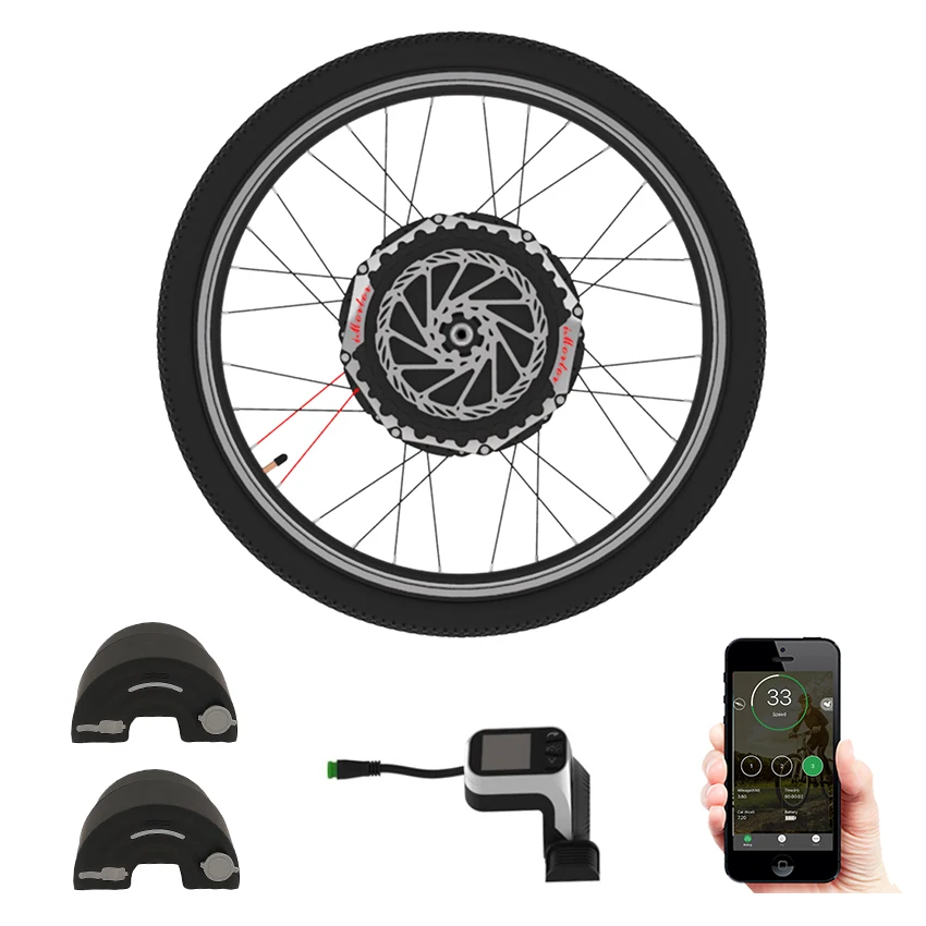 front wheel electric bike kit with battery