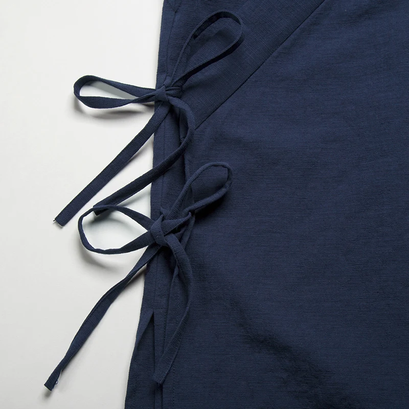 Traditional Chinese Clothing  Hanfu Men Linen cotton sleeveless Jacket mens tang suit Kimono Cardigan Male Open Stitch Coat 5