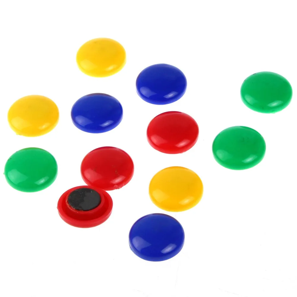 12 Colorful Memo Message Note Whiteboard Round Pin Button
