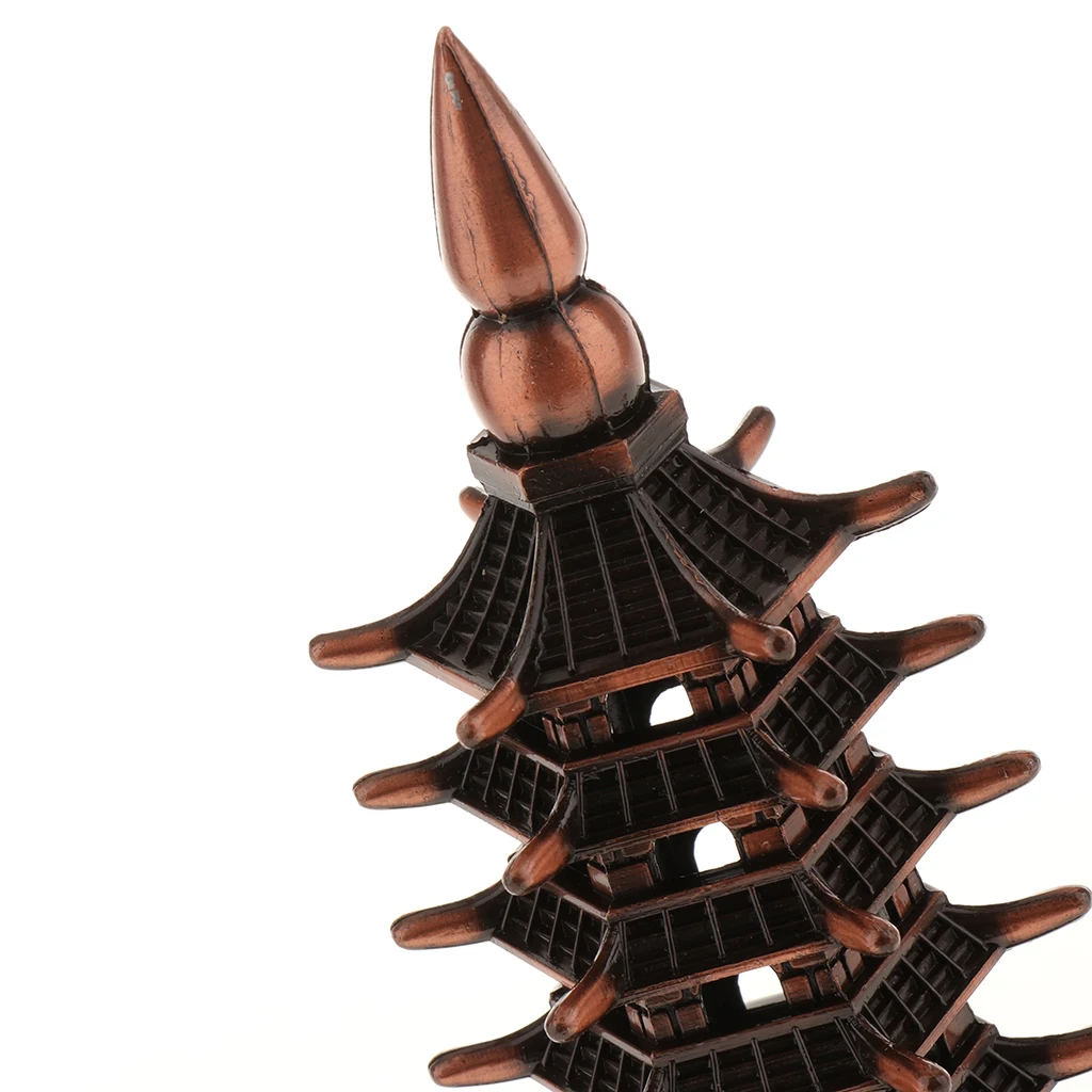 Aquarium Ornament - ORIENTAL TOWER - fish tank decoration pagoda figurines Gift for Students Scholar Attaching