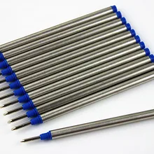 10 шт/Спираль синяя черная Ручка-роллер заправка 0,7 мм заправки для роликовых шариковых ручек офисные канцелярские принадлежности