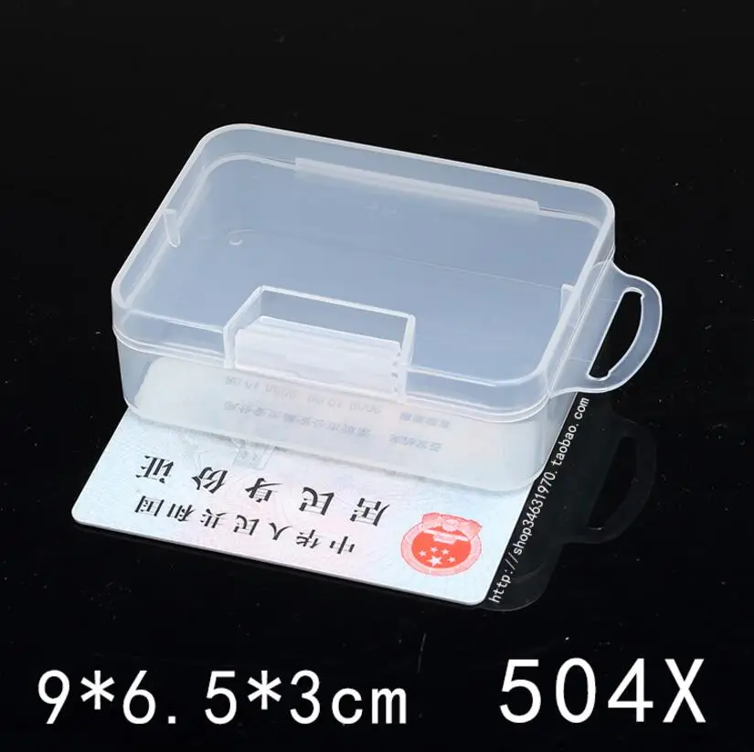 Rectangular Plastic Clear Transparent Storage Electronic Parts Screw Beads Box Collection Container Organizer rolling tool chest Tool Storage Items