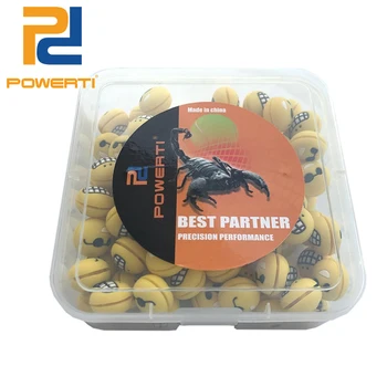 

POWERTI 100pcs/lot Ball Tennis Racket Vibration Dampener Cute Cartoon Expression Racquet Dampener Reduce Shock Tennis Racket