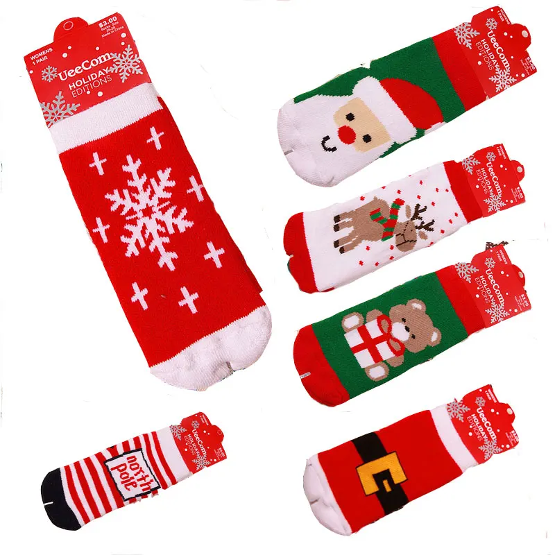 Зимние Теплые детские носки Рождество чулки чистого хлопковые носки для малышей 0-3 От 3 до 5 лет одежда для малышей Носки махровые Носки wz018