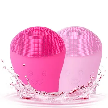 

Electric Silicone Facial Cleansing Brush Face Makeup Remover Waterproof Ultrasonic Massage Skin Care Deep Cleaning Device CO1014