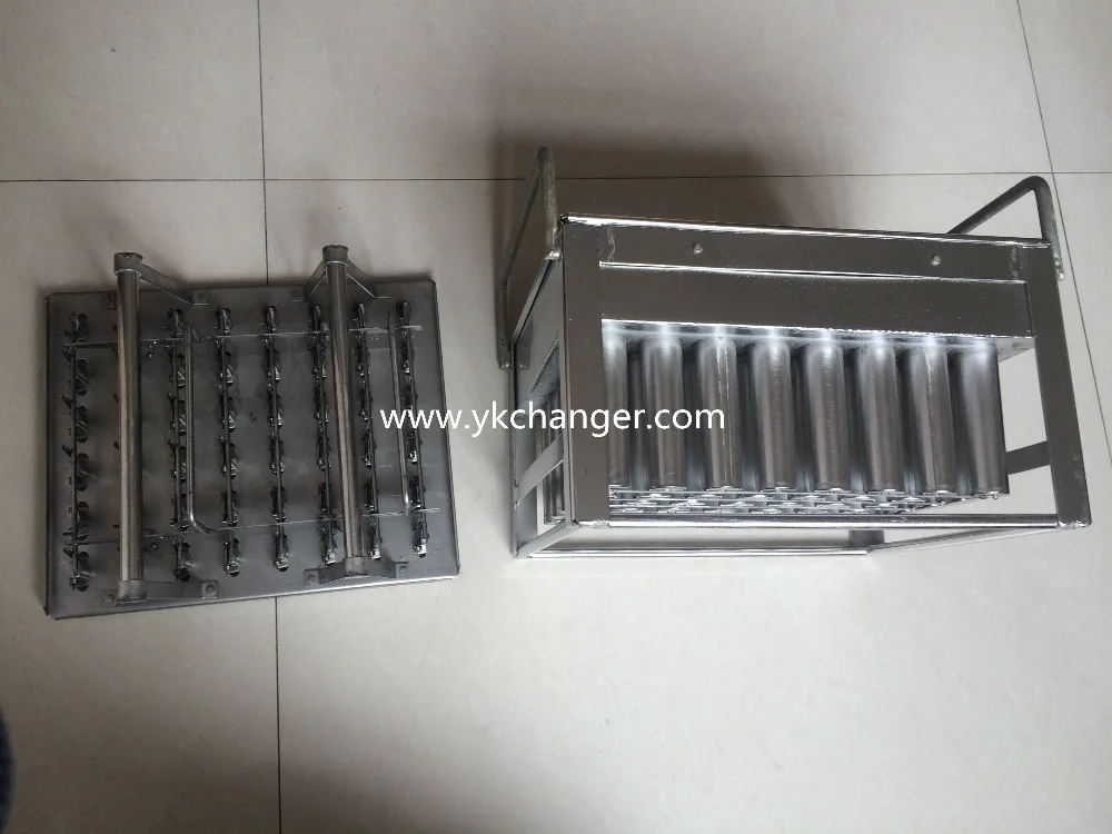 Ice lolly mold stainless steel ice cream pop popsicle bar 50ml 48pieces with stick holder |