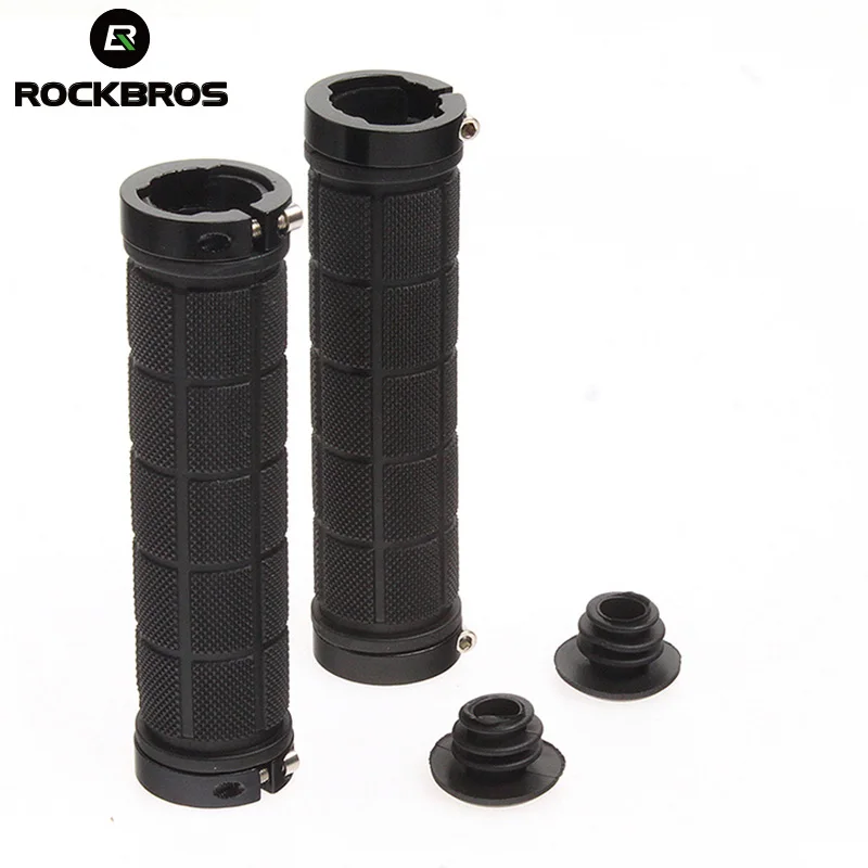 ROCKBROS резиновые велосипедные ручки с фиксированным замком для велосипеда