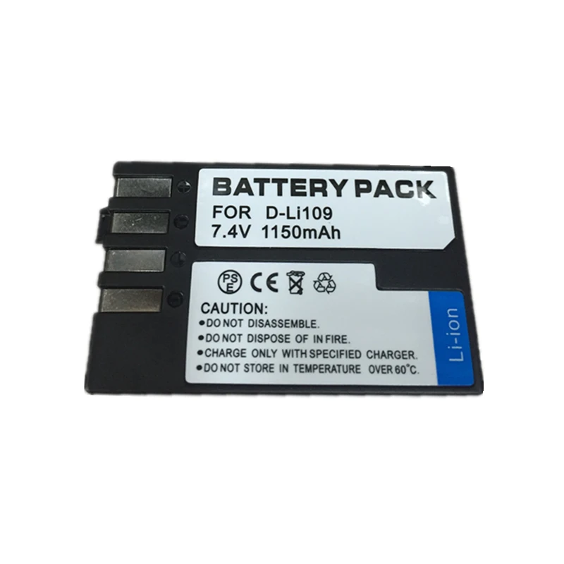 DLI109 D LI109 lithium batteries D LI109 Digital camera battery For