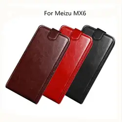 Для Meizu MX6 чехол Искусственная кожа откидная крышка чехол для телефона для Meizu MX6 задняя крышка (5,5 дюймов) coque Fundas Капа