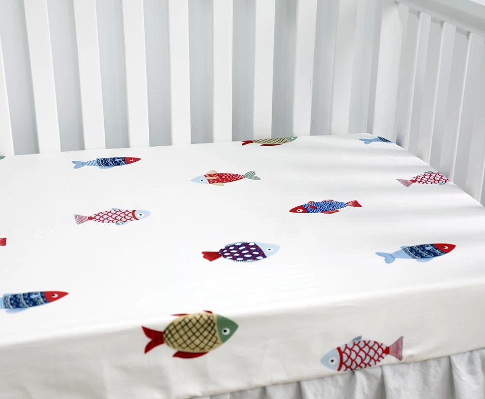 fitted crib sheets girl