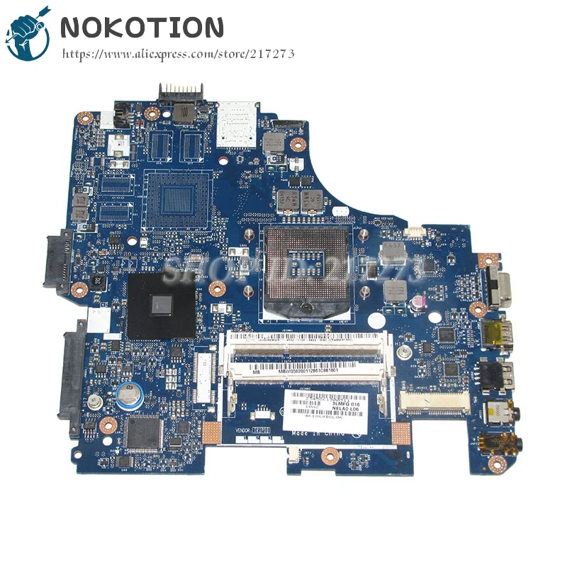 Материнская плата NOKOTION MBWQ502001 MB.WQ502.001 для ноутбука Gateway ID49C материнская NELA0 LA-6151P HM55