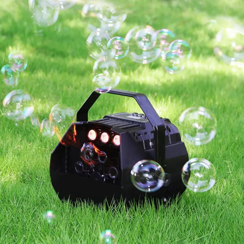 

HobbyLane LED RGB Stage Effect Lighting Automatic Bubble Machine Wireless Remote Control for Disco Projector Machine Party Decor