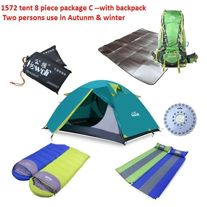 free shipping two persons air mattress sleeping bag groundsheet tent