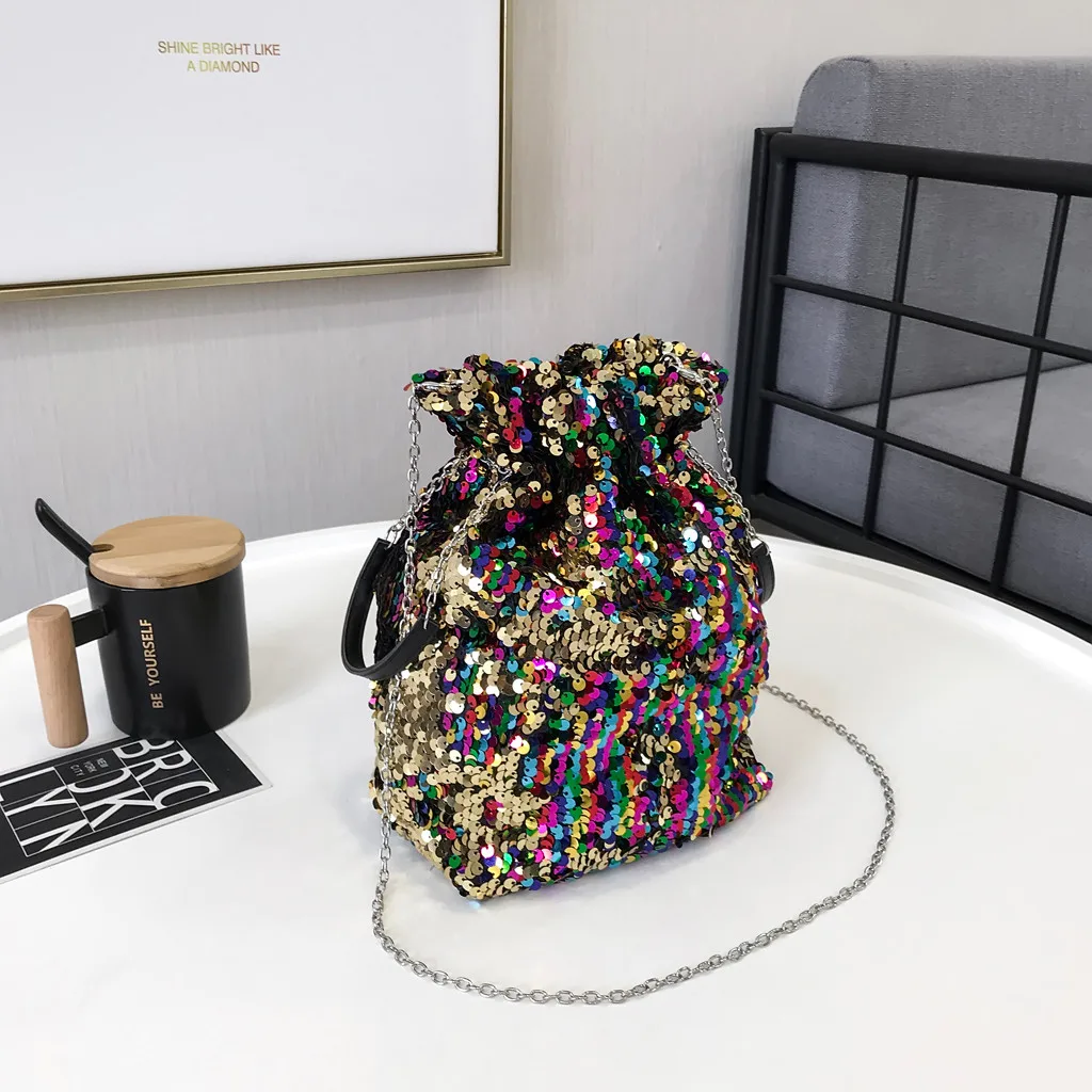 Женская сумка модные блестящие цепочки Красочные плеча принцесса Bling через плечо taschen Женская bolsa masculina sac femme torebka damsk