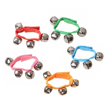 

children's dance baby bell wrist rattles educational toys crisp tones wooden toys montessori baby toy