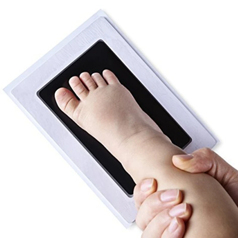 Новорожденный ребенок Handprint отпечаток ноги фоторамка комплект нетоксичный чистый сенсорный чернильный коврик для печати масла