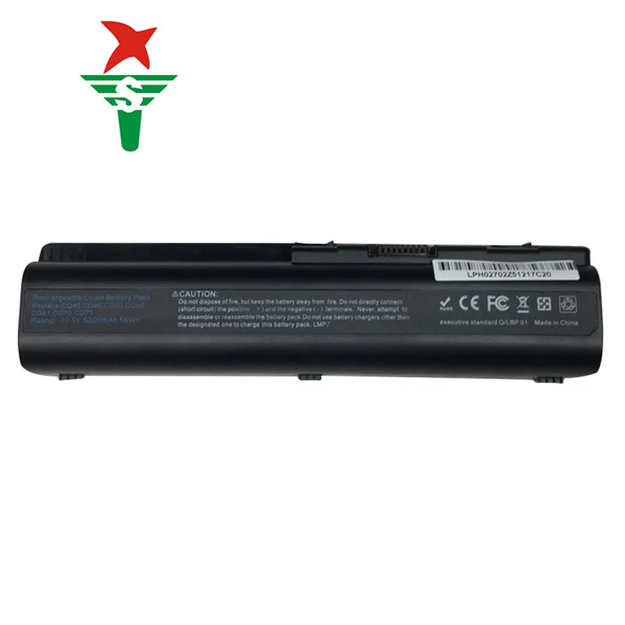 6 ячеек 5200 мАч аккумулятор для ноутбука cq40 101au 114au compaq cq45 cq50 cq60 cq61 dv6 dv5 hstnn cb72 ks526aa