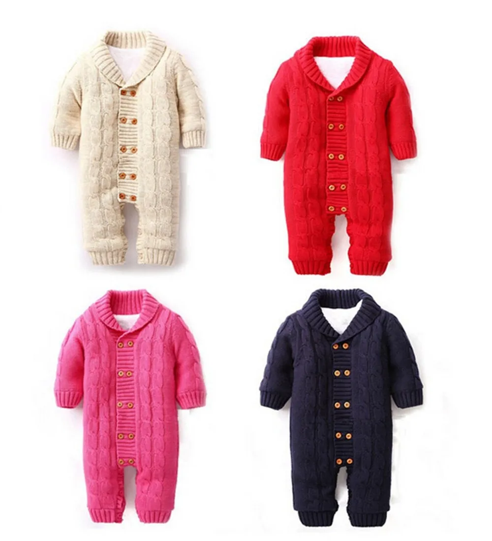 Winter-Newborns-Baby-Button-Rompers-Lapel-Knitted-Thickened-Sweater-Jumpsuit-Velvet-Fashion-Coat-CL0757 (2)