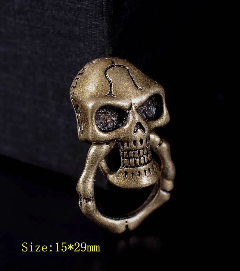 Handmade Brass Copper Skull Screwback Conchos DIY Wallet Leather accessories