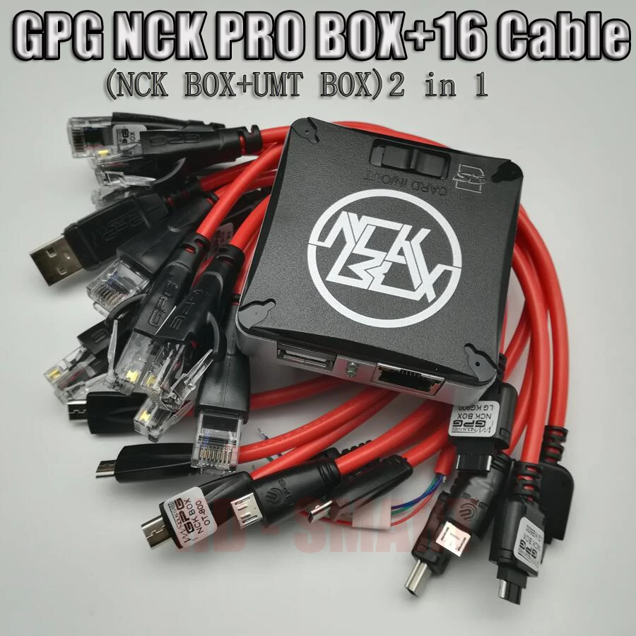 Новейшая версия оригинальная NCK Pro Box NCK Pro 2 box(поддержка NCK BOX+ UMT BOX 2 в 1) новое обновление для huawei+ 16 кабелей