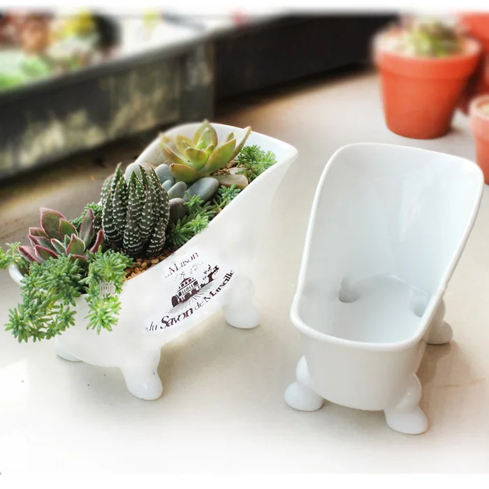 Doprava zdarma Nový 2013 ZAKKA japonské imitace smalt dělat staré vany v tvare keramické květináč k vysazení sukulentní