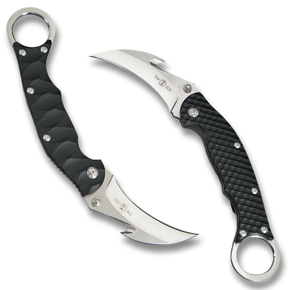 TWOSUN 420J2 складной нож карманный нож тактический инструмент для выживания походный охотничий нож наружная Экипировка EDC G10 TS01 TSMB01/TSMB02