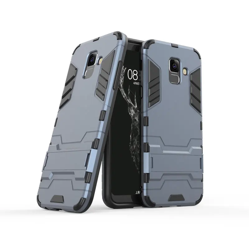 

Armor Shockproof Case For Samsung Galaxy A6 2018 A6 Plus 2018 3D Shield PC+Silicone Phone Case Cover For Samsung Case Fundas