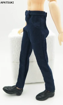 

1:6 Doll Clothes Dark Blue Handmade Jeans Pants For Ken Doll Trousers For Barbie's Boyfriend Ken Prince Male Doll Casual Wear