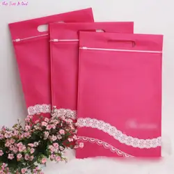 Горячая 32*22 см Стабильный Прочный розовый мешок хранения Контейнер для леди белье гаджет