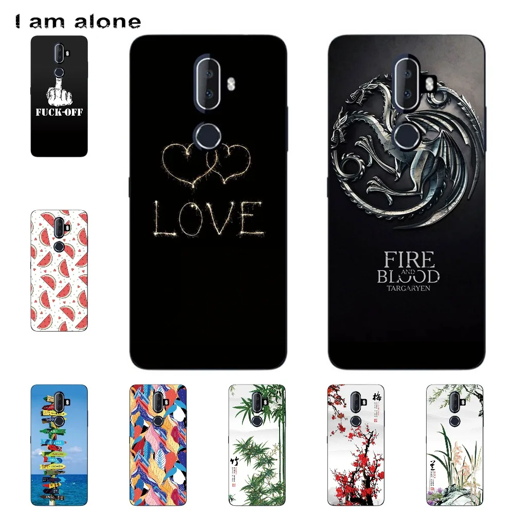 

I am alone Phone Cover For Alcatel 3V 5099D 5099 5099A 6.0 inch Solf TPU Cellphone Fashion Cases Shipping Free