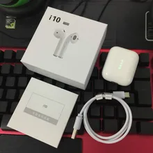 I10 TWS Bluetooth наушники, беспроводные наушники 5,0, беспроводная Bluetooth гарнитура, наушники с сенсорным управлением для всех смартфонов