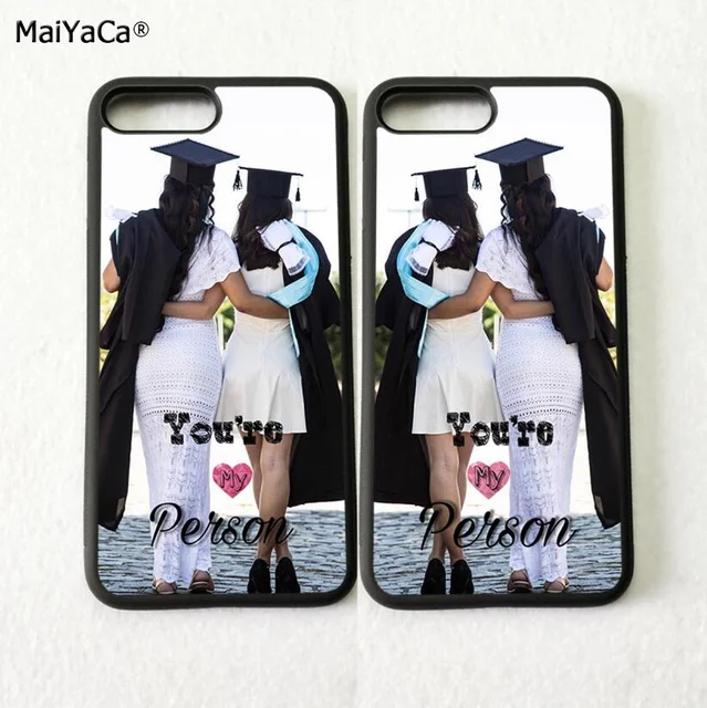 you are my person two sisters girl BFF best friends love pair phone cases for iPhone 5s se 6 6s