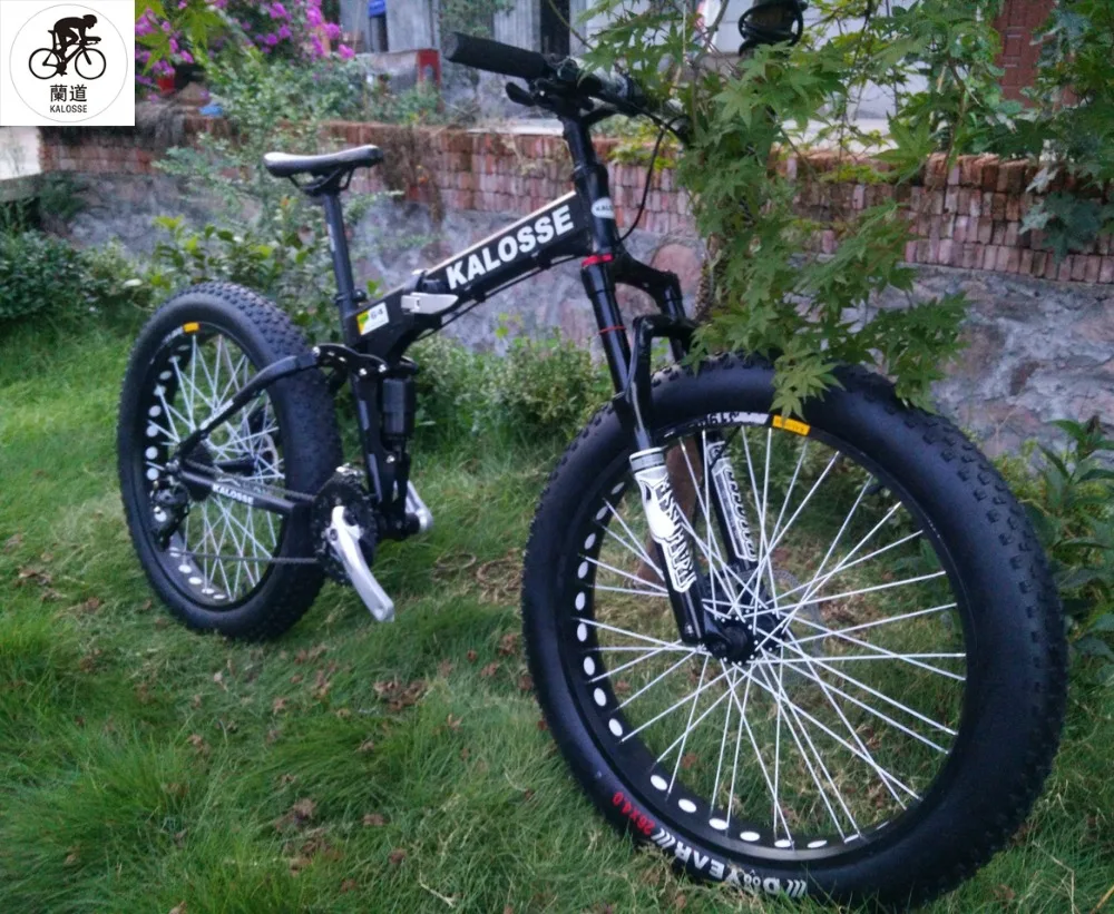 Sale Kalosse  Hydraulic brakes Fat bicycle  Snow bike  26*4.0  tires  24/27/30 speed   DIY  color tyre dirt bike 0