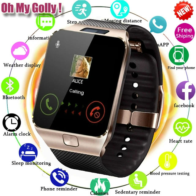 

Bluetooth Smart Watch DZ09 for Apple Watch with Camera 2G SIM TF Card Slot Smartwatch Phone for Android IPhone Xiaomi Russia T15