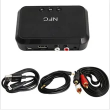 Bluetooth 4,1 аудио приемник Беспроводной Bluetooth адаптер аудио без потерь Hi-Fi стерео Поддержка NFC AUX+ 2* RCA Вход