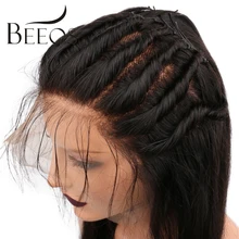 BEEOS 150 Density Straight Wigs With Stronger Roots Full Lace Wigs Human Hair With Baby Hair Brazilian Remy Hair Pre Plucked