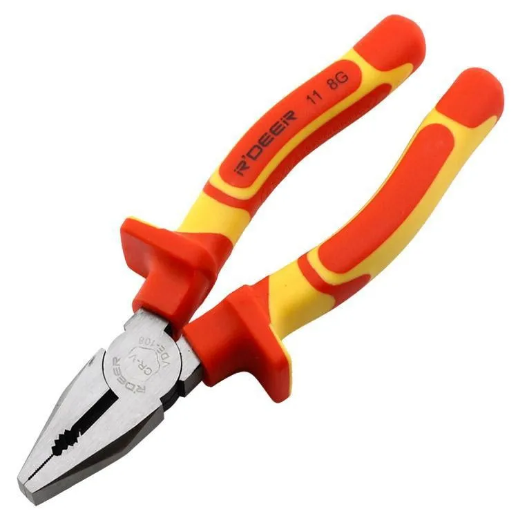 

Quality 8'' Withstand Voltage Wire-cutter VDE 2-color handle 1000V High Voltage Resistance Vice 200mm Wire Nippers Free Shipping