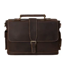 Rockcow Винтаж Стиль кожа Портфели сумка, Посланник Сумка, Сумка для Для мужчин 0166