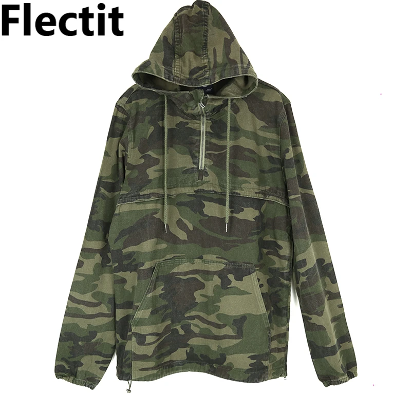 Куртка Flectit с капюшоном и камуфляжным принтом Женский пуловер джинсовая куртка
