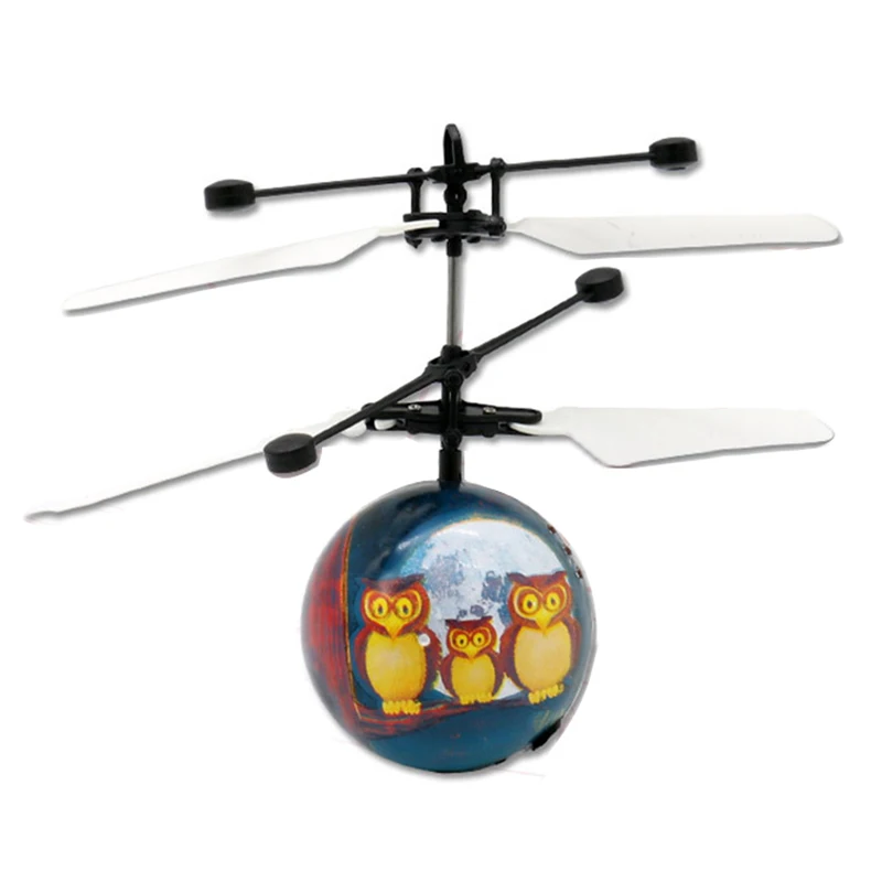 HOT SALE Infrared Induction font b Drone b font Flying Flash LED Lighting Ball Helicopter Child
