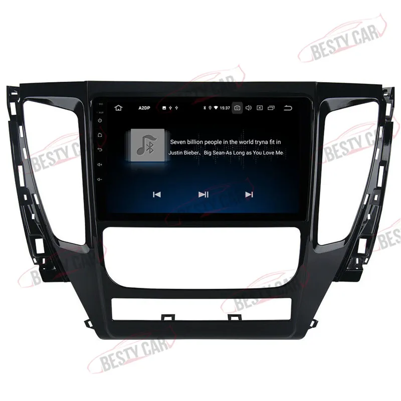 Best 9" Android 9.0 Car Multimedia Player GPS Stereo for Mitsubishi Pajero 2017 2018 Navigation Head Unit Radio DSP 2.5D+IPS 4