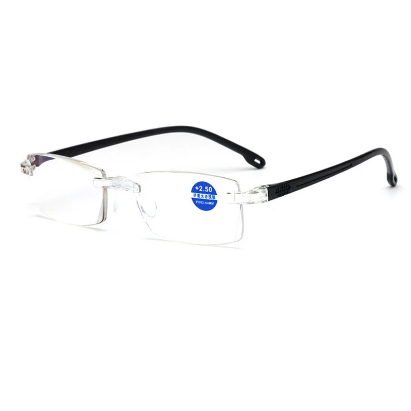 

rimless reading glasses old men women anti blue glasses Anti radiation Frameless eyewear Hyperopia Presbyopia eyeglasses 1.0 1.5