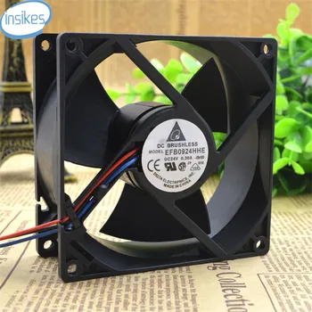 

EFB0924HHE Double Ball Bearing Inverter Cooling Fan DC 24V 0.3A 9038 9CM 90*90*38mm 3 Wires